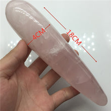 Load image into Gallery viewer, Chakra Opening | Natural Rose Quartz Crystal Healing Massage Wand
